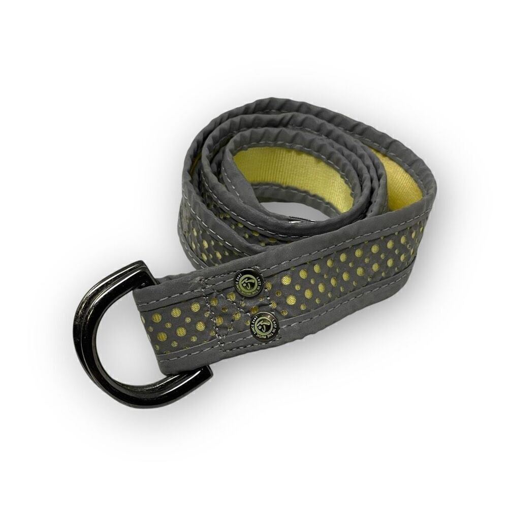 Zumba Glow Belt Zumba Fitness Reflective Belt Gray Yellow